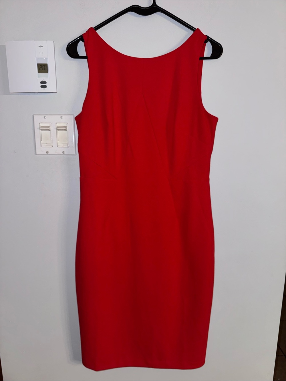 Vince Camuto Sleeveless Red Sheath Dress